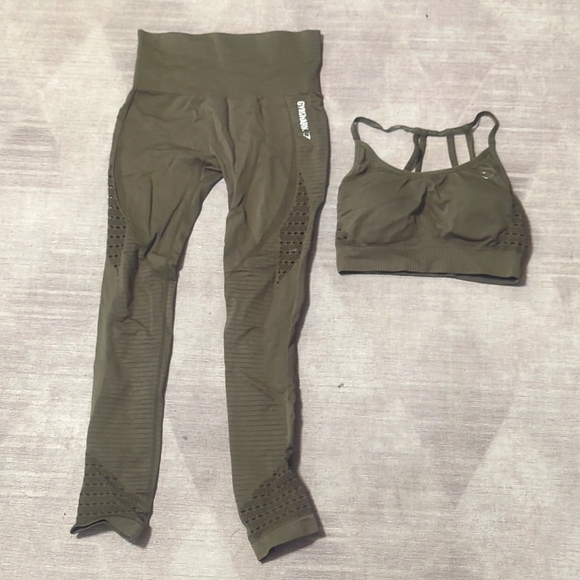 Gymshark set army green - Picture 1 of 5